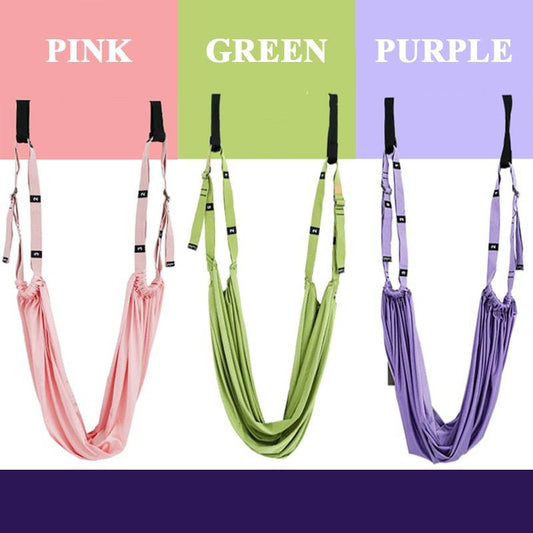 Yoga Stretch Strap – Adjustable Numbered Loops, Soft Fabric & 1.5m for Pilates & Stretching