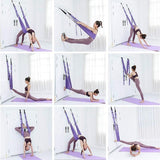 Yoga Stretch Strap – Adjustable Numbered Loops, Soft Fabric & 1.5m for Pilates & Stretching