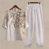 LenaDuo 2-Piece Spring/Summer Set - White
