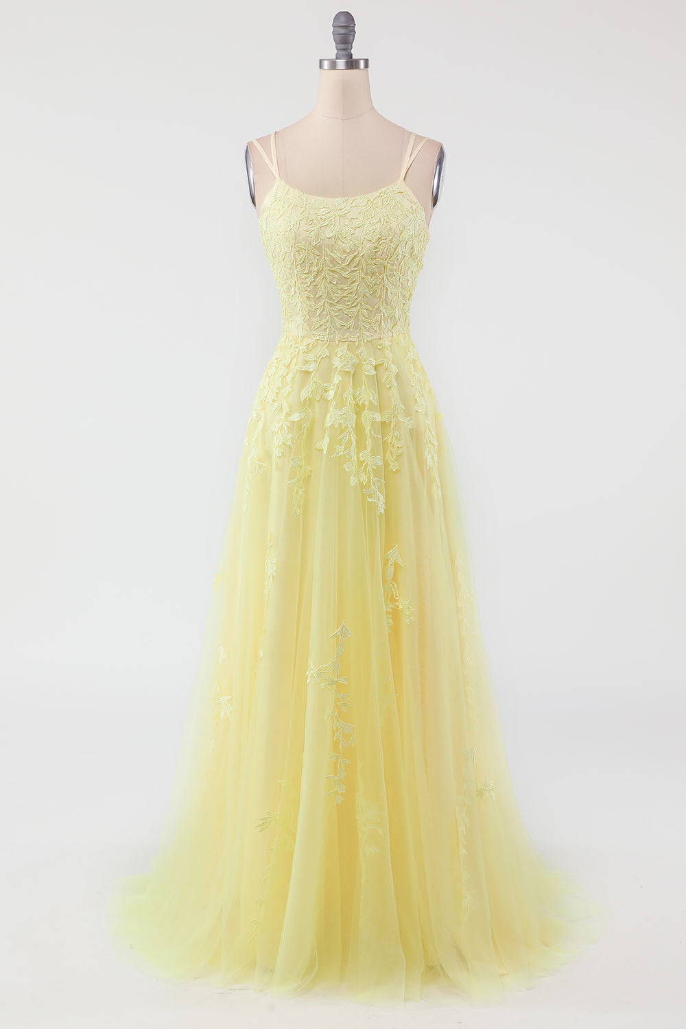 Victoria – Fashionable Tulle Ball Gown with Appliqués