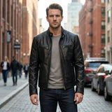 Karl - Timeless Short Coat with Stand-Up Collar