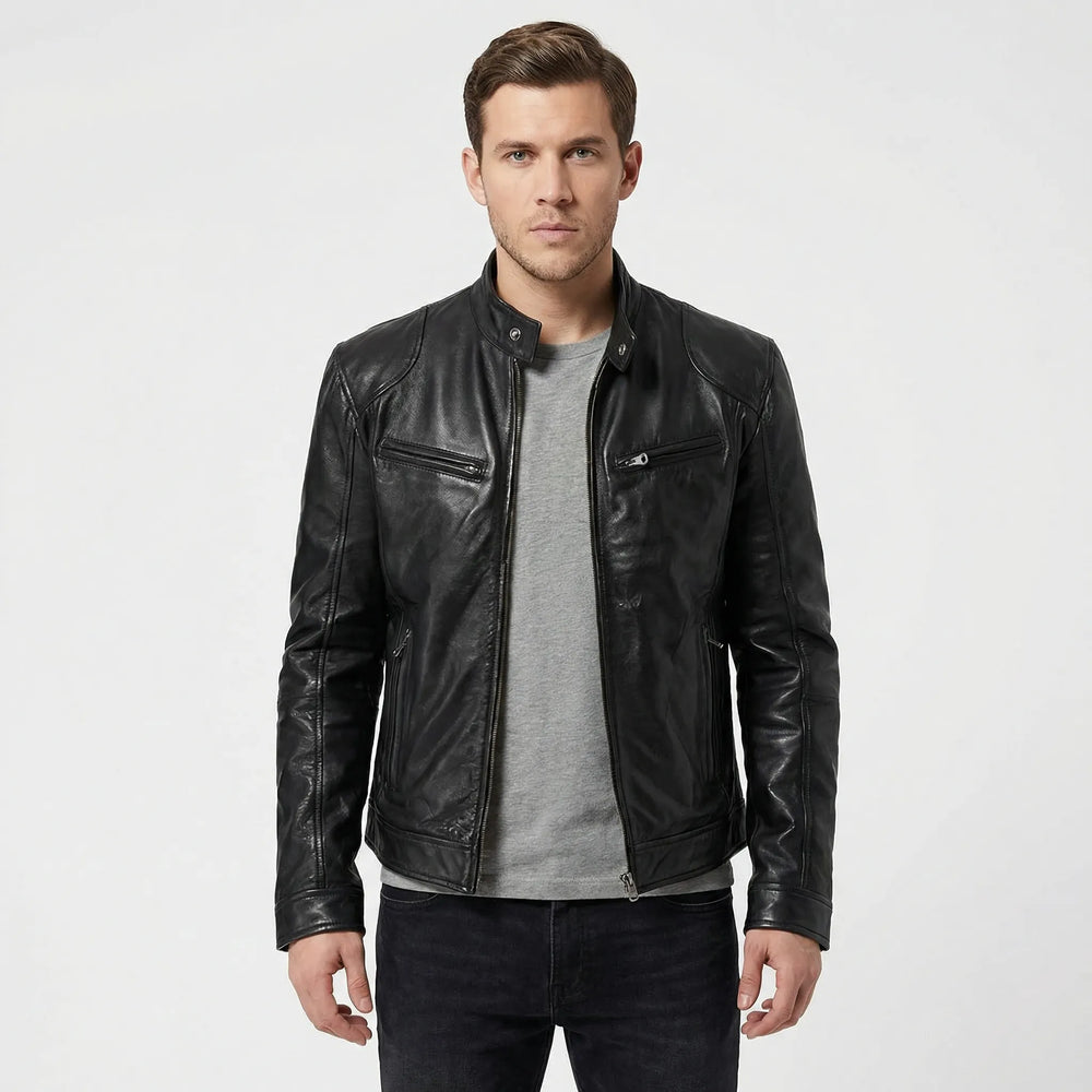 Karl - Timeless Short Coat with Stand-Up Collar