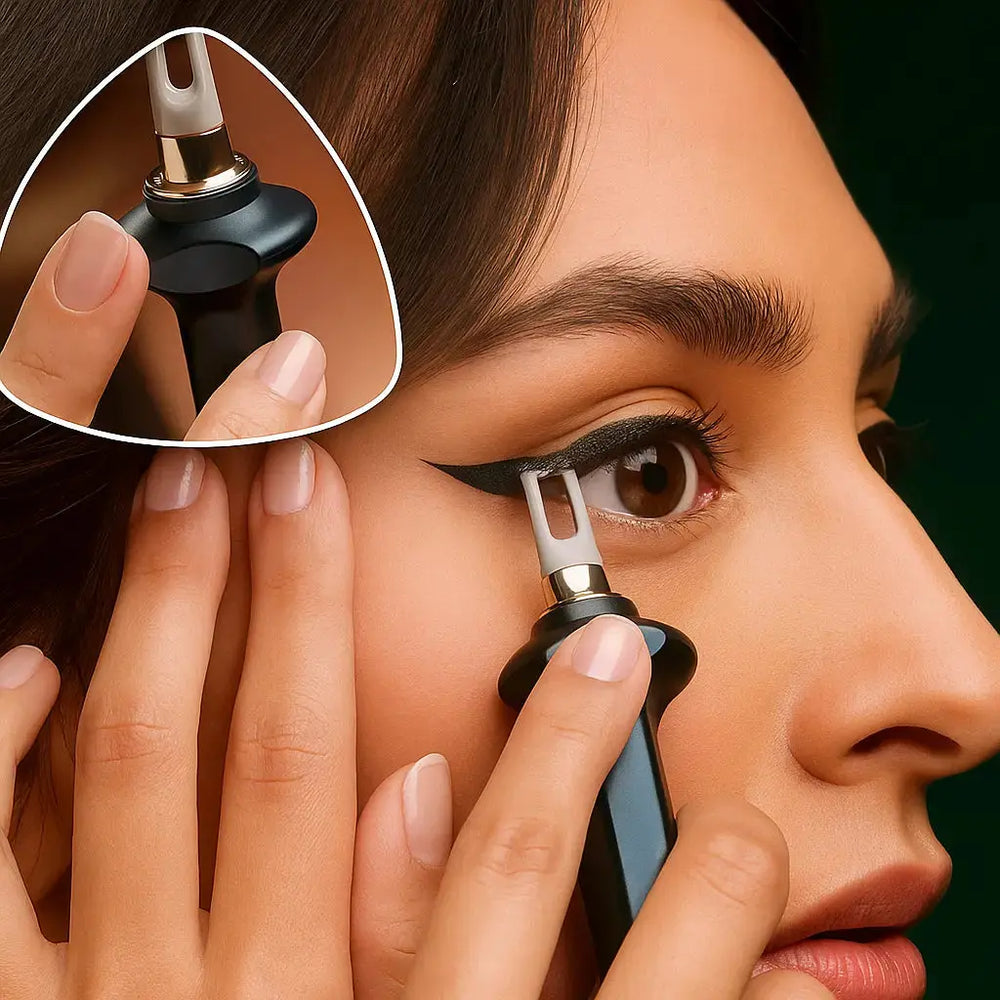 Ergonomic Eyeliner Set with Waterproof Gel - Precision Tool Included for Flawless Application