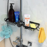 Enhanced Product Title: **Multifunctional Kitchen Organizer - Sponge, Brush & Towel Holder Combo for Space-Saving Efficiency**