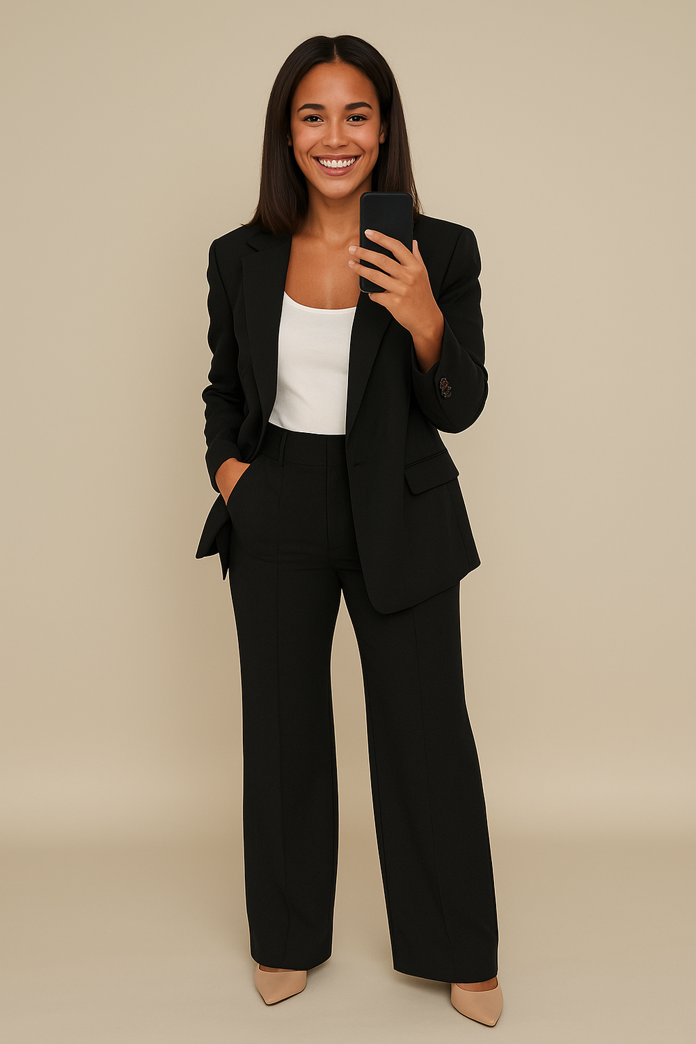Two-Piece Pantsuit Set – Freya