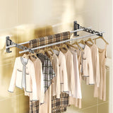 Folding Wall-Mounted Drying Rack – Aluminum, 180° Swivel & Space-Saving