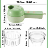 Enhanced Product Title: "4-in-1 Elektrischer Zerkleinerer mit USB-Ladefunktion – Multifunktionales Küchengerät für schnelles Zerkleinern, Hacken und Mixen" 

This optimized title includes relevant keywords and provides more context about the product's fun