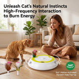 Interactive Cat Toy – Automatic Feather Pop-Up, Motion Sensor & USB-C Rechargeable