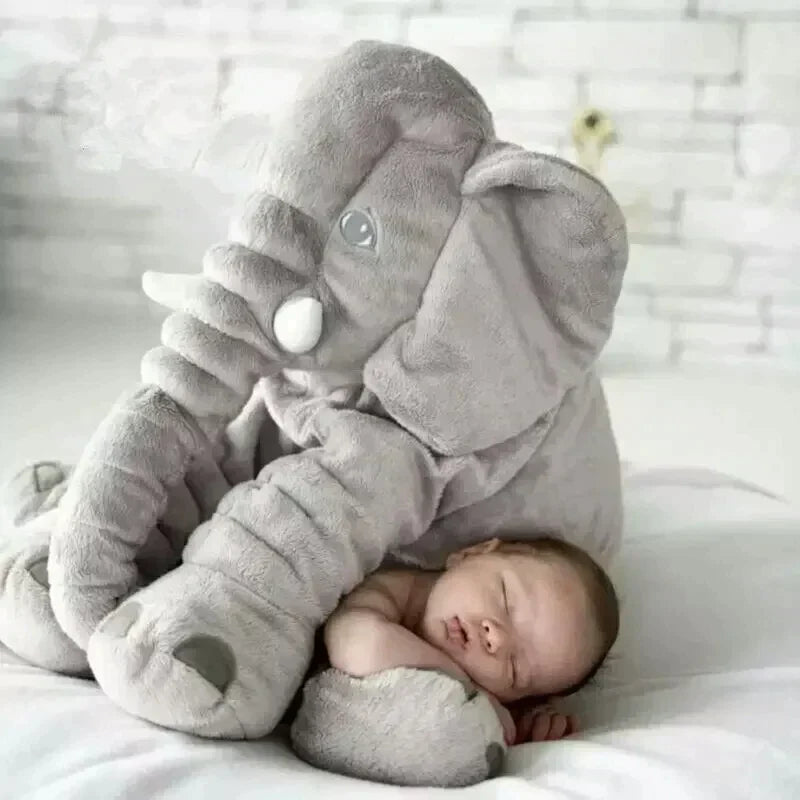 Elephant Baby Cushion – Hypoallergenic Cotton, Machine-Washable & 40/60 cm
