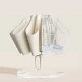 Compact Automatic Umbrella – Windproof Fiberglass, Reflective Strip & One-Button Open