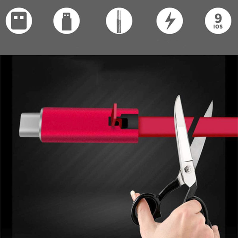 Adjustable Charging Cable – 150cm Cuttable Length & USB-C/Android/iPhone Compatible
