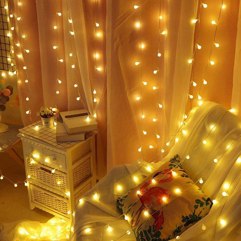 Solar String Lights – Outdoor Weatherproof, Warm White & Multicolor, 5–22m