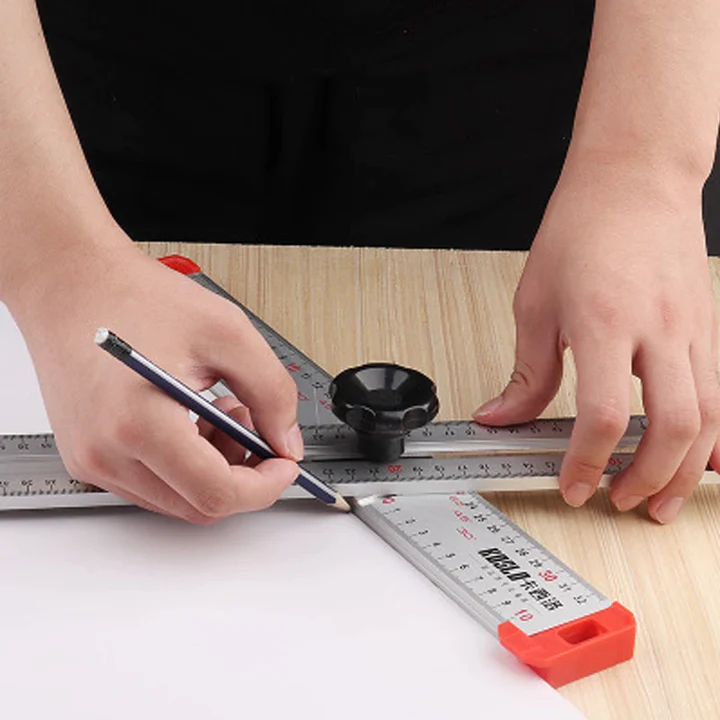 Metal Angle Ruler with Caliper – Precision Angle & Depth Measurement Tool
