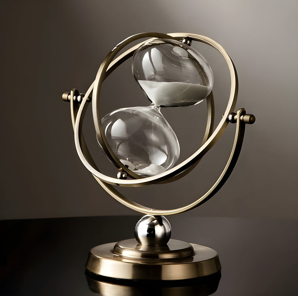 Kalsten | GracefulTime Clock – Luxury Hourglass with Elegant Gold Frame & Timeless Design
