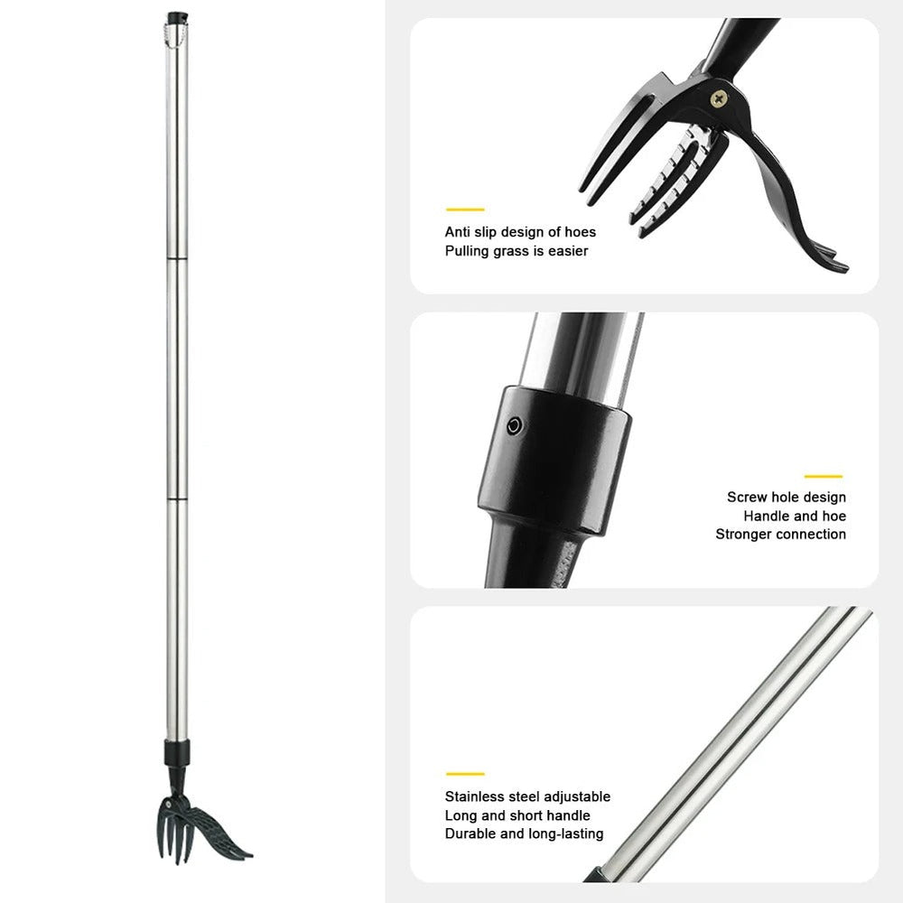Enhanced Product Title: Ergonomischer Unkrautstecher mit Stiel – Rückenschonendes Design für müheloses Entfernen von Unkraut ohne Bücken

This title includes keywords that improve search visibility while clearly conveying the product's benefits and featur