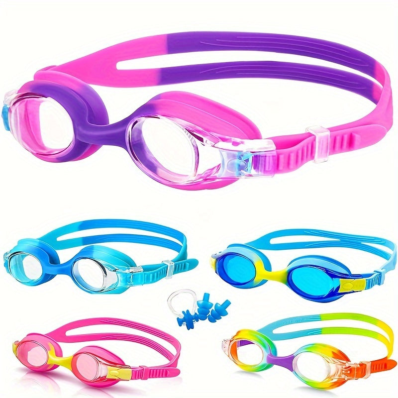 Kids Swim Goggles – Anti-Fog, Leak-Proof Silicone, Adjustable Strap, Ages 3–12