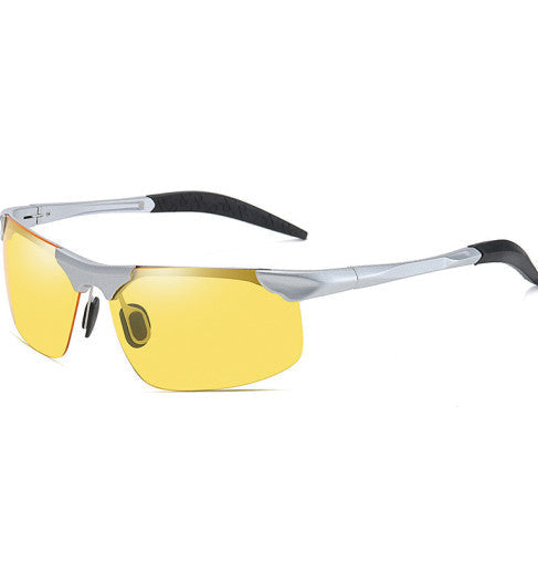 Photochromic Sunglasses – UV400 Polarized, Al-Mg Frame & Adjustable Fit