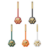 Silicone Cat Paw Toilet Brush – Scratch-Free Bristles, Quick-Dry & Holder Set
