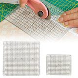 5-in-1 Quilting Ruler – Transparent Acrylic, 15/30 cm & 30/45/60° Angles
