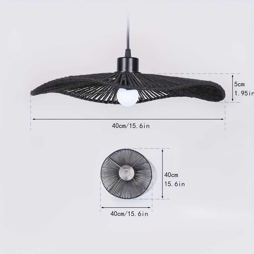 Handwoven Paper Rope Ceiling Light Shade | Natural Artistic Design