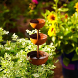 3-Tier Bird Feeding Station – Cast Iron, Ground Spike & 68cm Tall