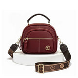 Stylische Kompakte Umhängetasche aus leichtem Kunstleder – 5 Fächer für optimale Organisation