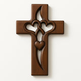 Enhanced Product Title: "Holzkreuz Wanddeko mit Verschlungenen Herzen – Rustikale Wandkunst für Romantische Dekoration" 

This title includes relevant keywords while providing additional context to attract potential buyers.