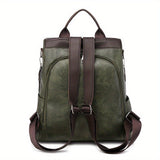 Anti-Theft Backpack – Women's Vegan Leather, Hidden Zippers & Water-Resistant