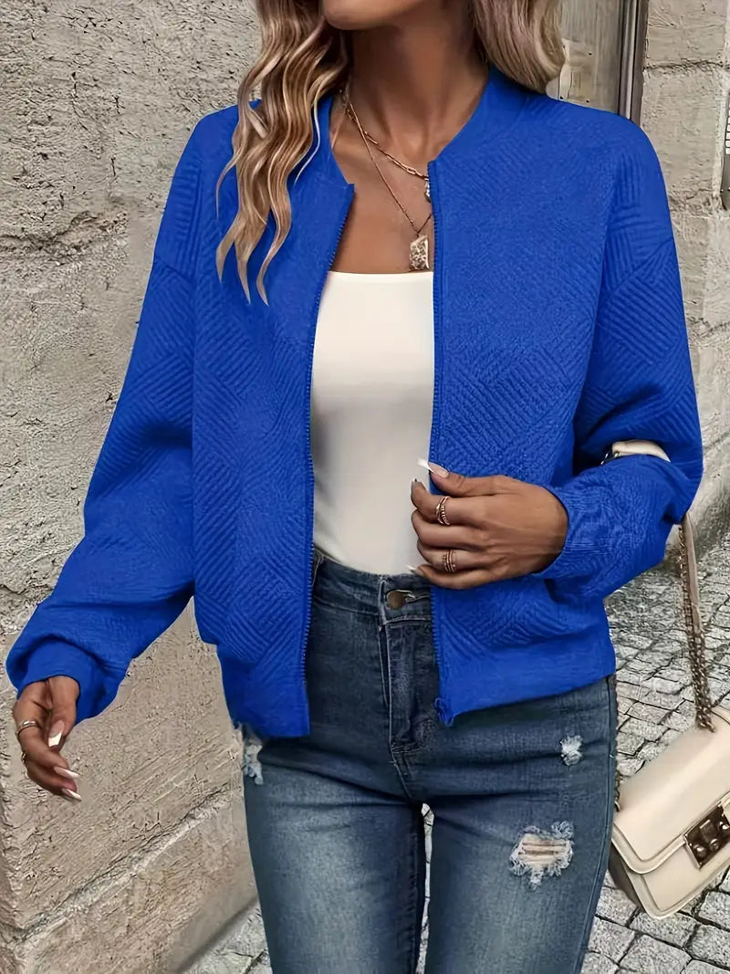 Enhanced Product Title: **Wilma™ Casual Zip-Up Jacket for Women - Stylish Lightweight Outerwear**
