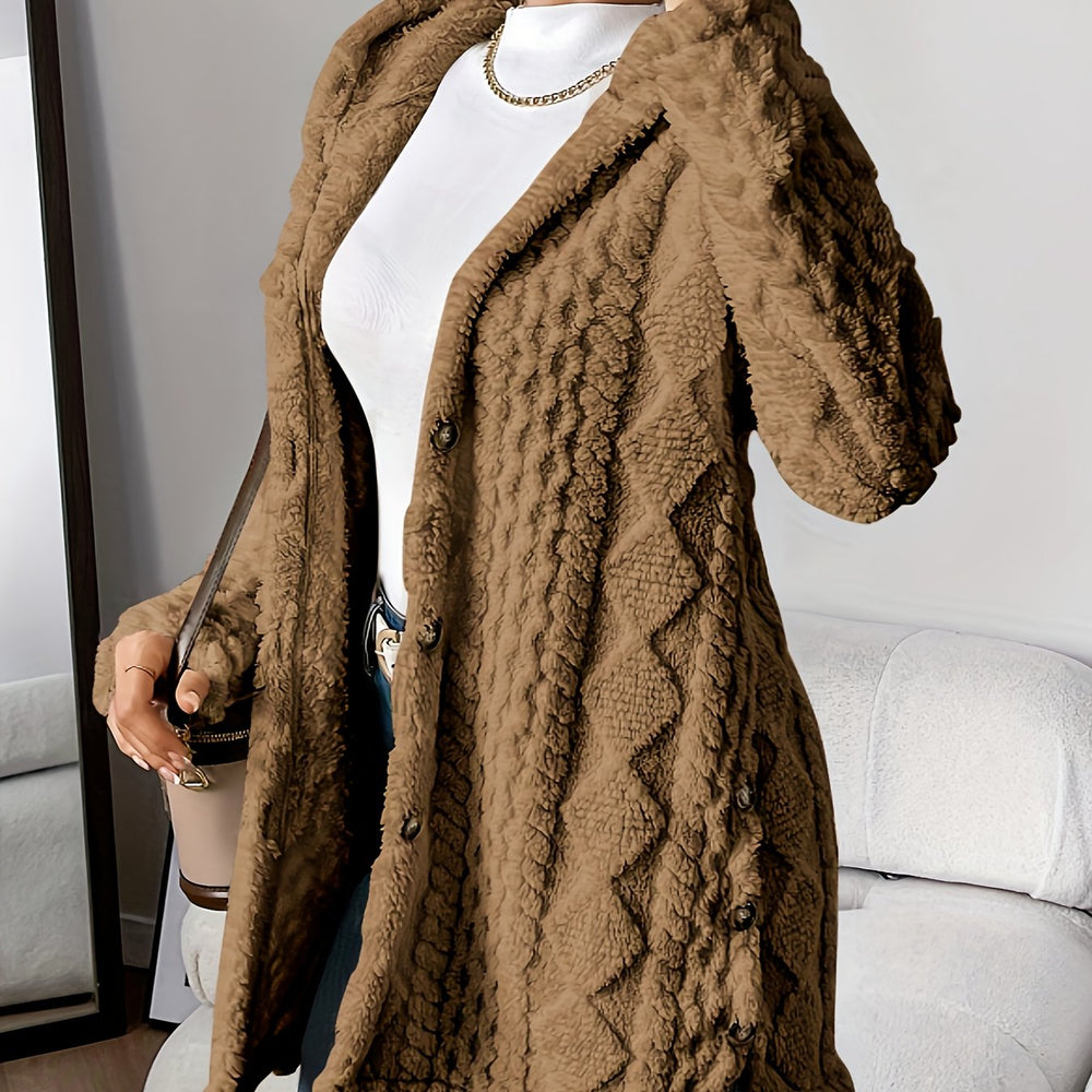 Soft Long Women's Cardigan with Hood – Marit