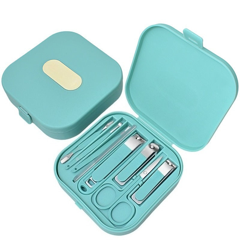 Stainless Steel Manicure Set – 6 Tools, 0.02mm Blade & Travel Case