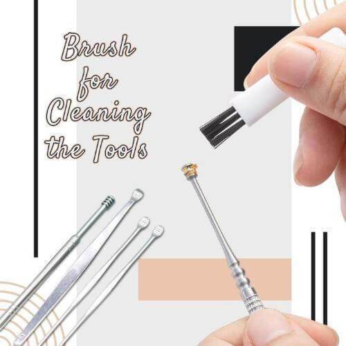 Stainless Steel Ear Cleaning Set – 6 Tools, Reusable & Storage Case