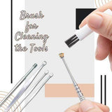 Stainless Steel Ear Cleaning Set – 6 Tools, Reusable & Storage Case