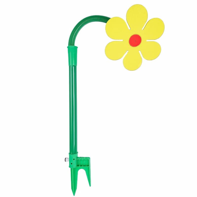 Rotating Daisy Lawn Sprinkler – 360° Coverage, Kid-Safe & Garden Hose Connect