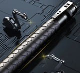 Automatic Telescopic Steel Baton – Push-Button Extend to 53.5cm, Anti-Slip Grip & 23cm Folded