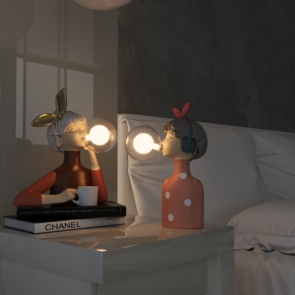 Soap Bubble Table Lamp – Hand-Blown Glass, E27 Socket & Sculptural Design
