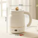 Portable Electric Cooking Mug – 900ml Ceramic, 40-80°C Control & Nonstick Coating