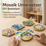 Mosaic Coaster Craft Kit – 12 Designs, Complete Materials & Ages 6+