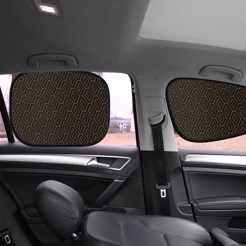 Car Sunshade Set – UV Protection, Static Cling & 4-Piece Universal Fit