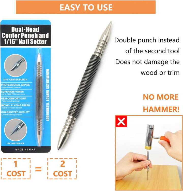 Enhanced Product Title: "Automatischer Körner – Präzises Markieren ohne Hammer für Metall und Holz" 

This title includes keywords that improve search visibility while clearly describing the product's benefits and applications.