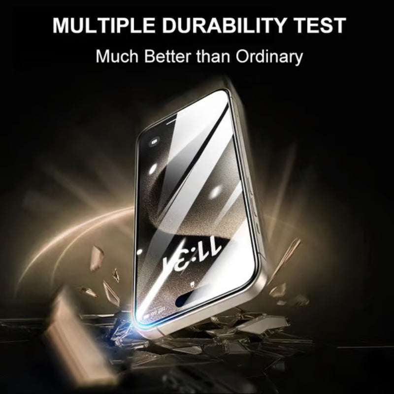 iPhone Tempered Glass Screen Protector – Dust-Free Install, Face ID Compatible & Oleophobic Coating