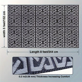 Reversible Outdoor Rug | Black & Grey Modern Patio Mat
