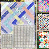 Quilting Fabric Cutting Ruler – 60×30cm, Non-Slip Grip & 6-Strip Capacity