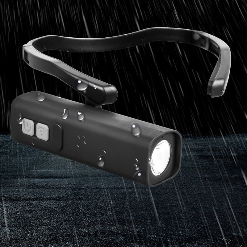 Gesture-Control LED Ear-Hook Headlamp – 1000mAh, USB-C Rechargeable & Water-Resistant