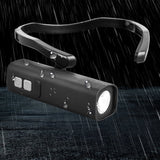 Gesture-Control LED Ear-Hook Headlamp – 1000mAh, USB-C Rechargeable & Water-Resistant