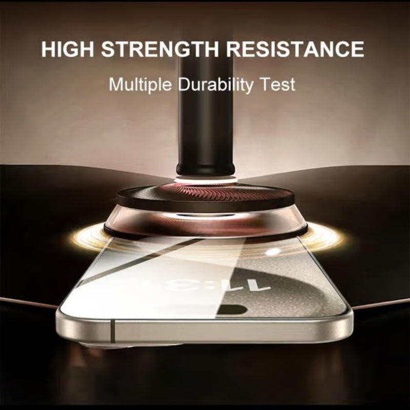 iPhone Tempered Glass Screen Protector – Dust-Free Install, Face ID Compatible & Oleophobic Coating