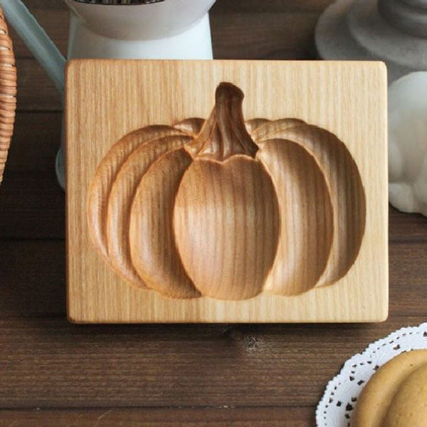 Hand-Carved Wooden Cookie Mold – Non-Stick, 20 Designs & 6–14cm