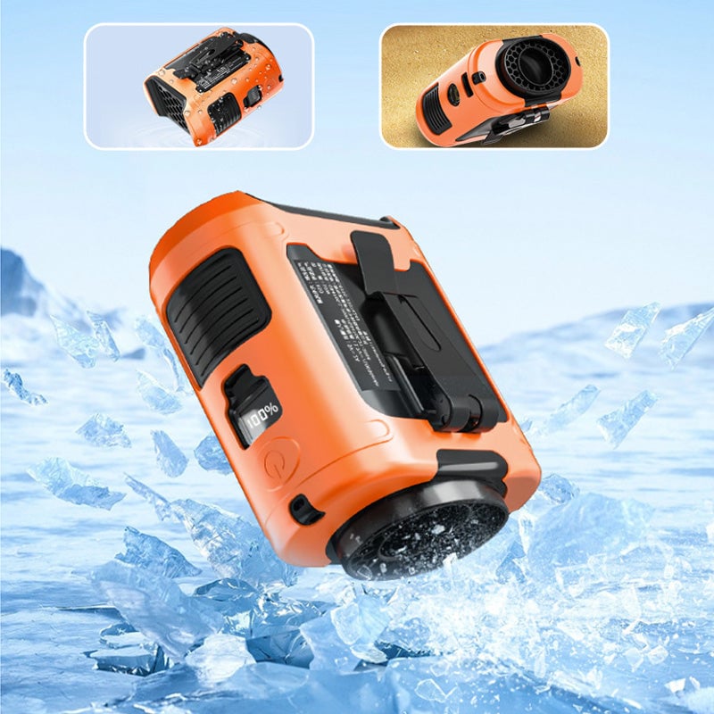 Portable Belt Clip Fan – Hands-Free Cooling, USB Rechargeable & Adjustable Speeds
