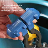 Gas Cylinder Valve Wrench – 45# Steel Alloy, Fits 24–50mm & Push-Button ABS Grip