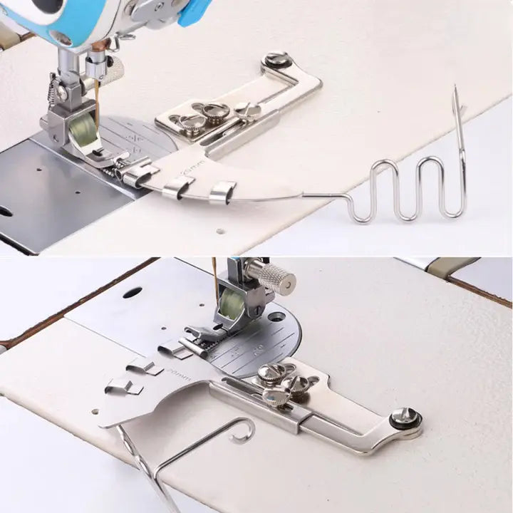 Industrial Sewing Machine Double Fold Binder Tape Folder - Adjustable 20-36 mm Width
